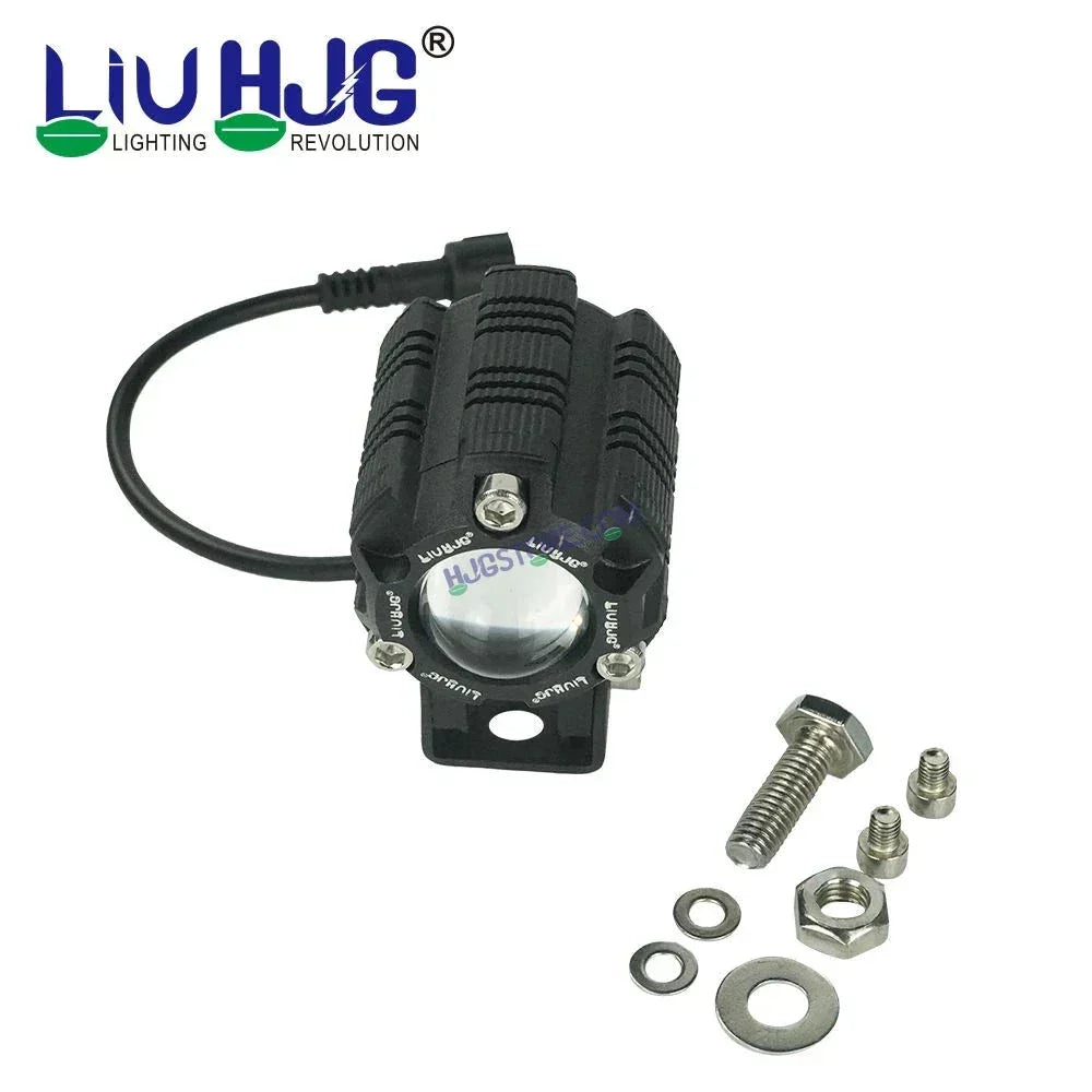 HJG Heavy Mini Drive Genuine with Canbus LED Fog Light Bulb Lamp For Cars and Motorcycles Dual Color (White & Yellow) With Cooling Fan 2Pcs with Canbus Wiring HJG Heavy Drive - Biker.Store - www.biker.store