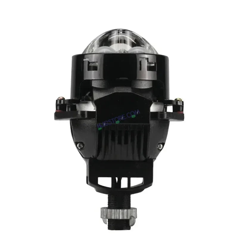 HJG 3 Inch Bi LED Car Projector 140W H8/H9/H11/H16 Foglight with Laser Spot and Wide Spread Red DRL/White/Yellow/Warm White Light 140W Foglight Ultra Wide Dual Intensity LED Driving Fog Lights 3000K/4300K/6500K Universal For All Cars & Bikes H8/H9/H11/H16 - Biker.Store - www.biker.store