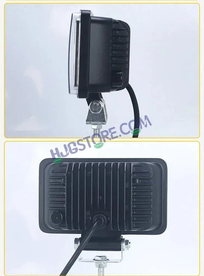 HJG W10 5x6" Classic Square Foglight Headlight 31W 6 Inch Foglight White/Yellow DRL Dual LED Foglight Amber/White DRL White Light 31W Foglight Ultra Wide Dual Intensity LED Driving Fog Lights Universal For All Cars & Bikes LIU HJG Classic W10 5x6 Inch Fog - Biker.Store - www.biker.store