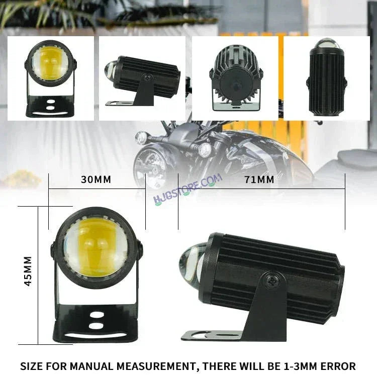 HJG Mini Drive Devil Metal Spot Light with Red DRL, White, Yellow Light Car Motorcycle Truck Off Road 20w Spot Fog Lights Driving Spotlight HJG Original Spot Light Fog light Devil Mini Drive, Pack of 1 - Biker.Store - www.biker.store