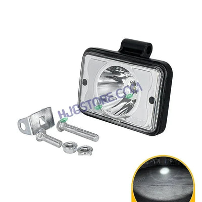 HJG W11 4x5" Classic Square Foglight Headlight 4x5 Inch Foglight White/Yellow DRL Dual LED Foglight Amber/White DRL White Light Foglight Ultra Wide Dual Intensity LED Driving Fog Lights Universal For All Cars & Bikes LIU HJG Classic W11 4x5 Inch Fog - Biker.Store - www.biker.store