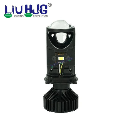 HJG Y6 Projector Lens H4 LED Bulb 50W HJG Y6 Projector Light Lamp H4 LED Mini Projector Lens with Fan for Bike Bulb 7000LM Conversion Kit Hi/Lo Beam Headlight 12V/24V for Motorcycle, Set of 1, White Hi/Lo - Biker.Store - www.biker.store