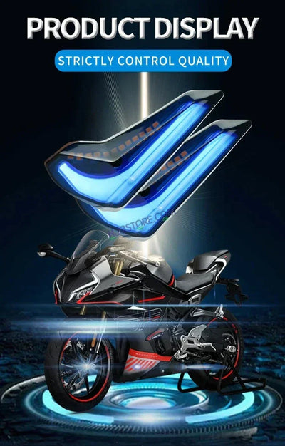 HJG Indicator Tilt DRL Sliding Model Fibre Waterproof Flexible Blinker Bright LED Indicators Universal For All Bike Models Motorcycle Turn Signal Lights HJG Tilt DRL Sliding Indicator, Pack of 2 - Biker.Store - www.biker.store