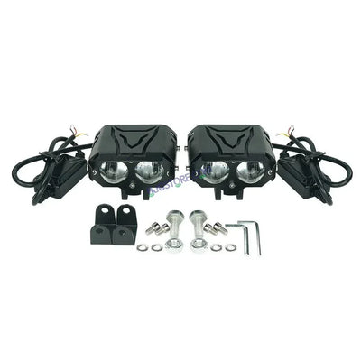 HJG 1193-1 120W Dual Color Mini Led Motorcycle Fog Light HJG Foglight HJG Foglamp Head Light Headlight Led Auxiliary Spot Led Lights for Motorcycle, Car, SUV - Biker.Store - www.biker.store