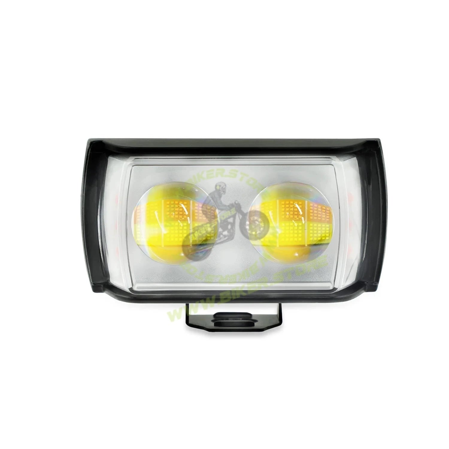 BB1813 White Yellow Dual Color Moto Spotlight