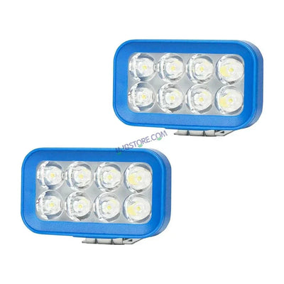 HJG 8 LED Rectangle Foglight Foglamp 3 Colour White, Warm White, Yellow HJG Foglight HJG Car Accessories Led Headlights Mini Driving Lights Led Fog Lights For Motorcycle Lights, Set of 2 - Biker.Store - www.biker.store
