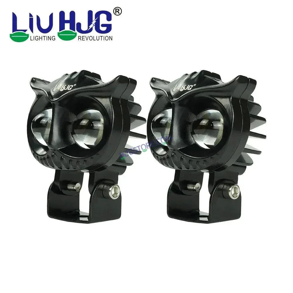 HJG Owl Foglight dual color motorcycle headlight 20w led headlight for Off-road truck, Bikes, Car, SUV - Biker.Store - www.biker.store