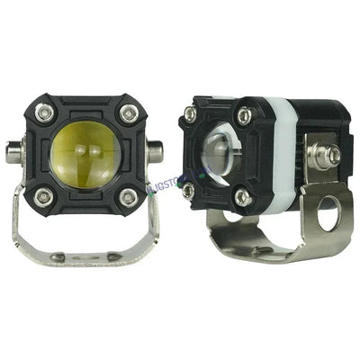 HJG Mini Drive 80W with Red DRL Mini Drive Light Red Devil Eye Light Multiple Connecting Red Yellow White Color - Biker.Store - www.biker.store