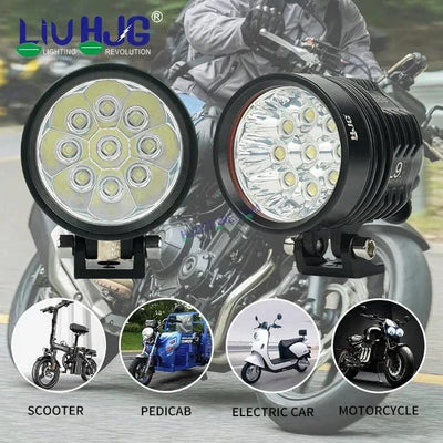 HJG KZ30 Torch 120W Foglight Foglamp HJG Car Accessories Led Headlights Mini Driving Lights Led Fog Lights For Motorcycle Lights, Set of 2 - Biker.Store - www.biker.store