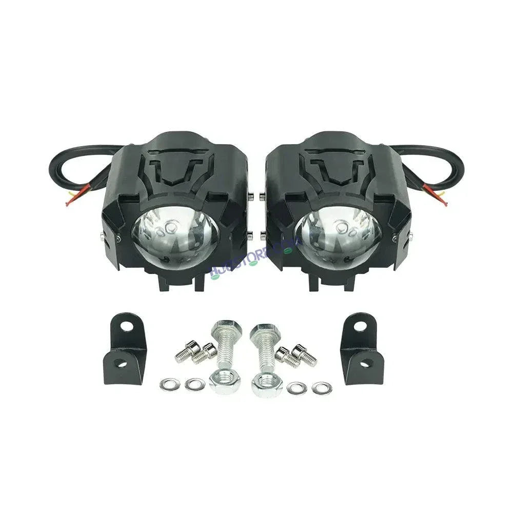 HJG New Design U Design 1194-1 120W Dual Color Mini Led Motorcycle Fog Light Head Light Headlight Led Auxiliary Spot Led Lights for Motorcycle, Car, SUV HJG Fog - Biker.Store - www.biker.store