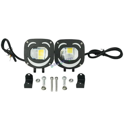 HJG 1190 Foglight Foglamp 120W Dual LED Lights Anti Fog Headlights Mini Driving Light HJG M1 Plus X1 X5 X7, Set of 2 - Biker.Store - www.biker.store