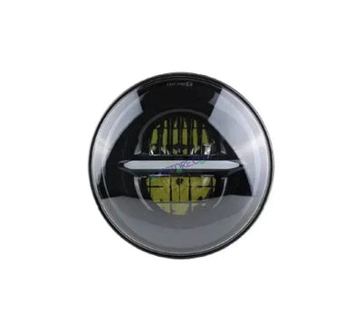 HJG 7 Inch Minus LED Headlight Assembly Halo Lights Dual Color Yellow White 7 Inch Round Motorcycle Lights For Jeeps Universal Car Compatible with Royal Enfield, Jeep & Harley Davidson Minus - Biker.Store - www.biker.store