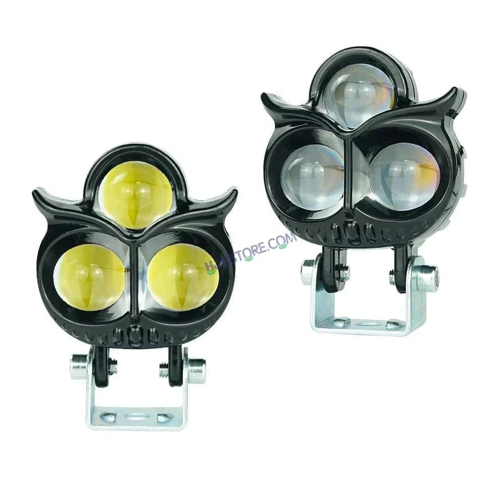 HJG 3 LED Owl Foglight Foglamp HJG Car Accessories Led Headlights Mini Driving Lights Led Fog Lights For Motorcycle Lights, Set of 2 HJG Owl Foglight - Biker.Store - www.biker.store