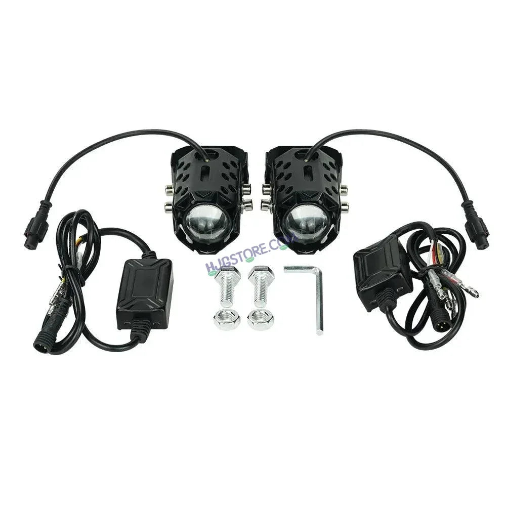 HJG Dual Mini 60W Foglight Foglamp Led Fog Driving Lights Headlights Auxiliary Lights HJG car Lighting System, Set of 2 - Biker.Store - www.biker.store
