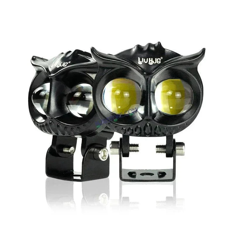 HJG Owl Foglight dual color motorcycle headlight 20w led headlight for Off-road truck, Bikes, Car, SUV - Biker.Store - www.biker.store
