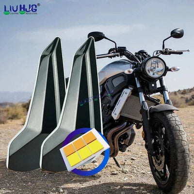 HJG Indicator Tilt DRL Sliding Model Fibre Waterproof Flexible Blinker Bright LED Indicators Universal For All Bike Models Motorcycle Turn Signal Lights HJG Tilt DRL Sliding Indicator, Pack of 2 - Biker.Store - www.biker.store