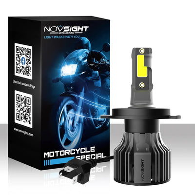 NightEye Novsight High/Low Beam 36W Led 6000K White Headlight H4 Motorcycle Universal LED Headlight For Bike - Type H4 - Biker.Store - www.biker.store