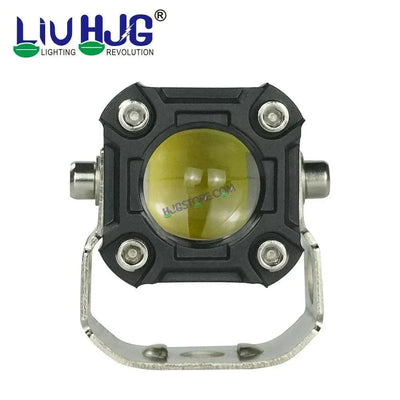 HJG Mini Drive 80W with Red DRL Mini Drive Light Red Devil Eye Light Multiple Connecting Red Yellow White Color - Biker.Store - www.biker.store
