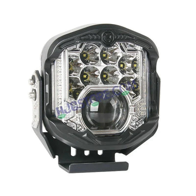 HJG GodsEye Side Shooter 1 LED with 8 CREE LED White/Red Off Road 7 inch 95W LED Headlight Spot Light Fog Light Universal For Bike, Truck, Jeep, Car Bike Led Headlights LED Fog Lights For Motorcycle Car SUV Lights, Pack of 1 LIU HJG GodsEye Side Shooter - Biker.Store - www.biker.store