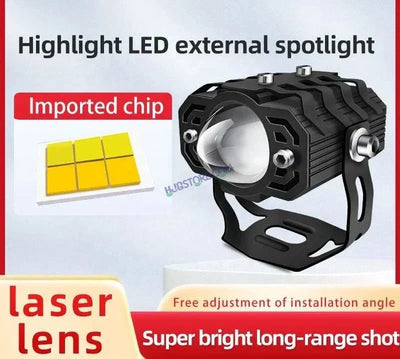 HJG Laser Lens Drive LED Fog Light Bulb Lamp For Cars and Motorcycles Dual Color (White & Yellow) With Cooling Fan 1pc HJG Laser Lens Drive - Biker.Store - www.biker.store