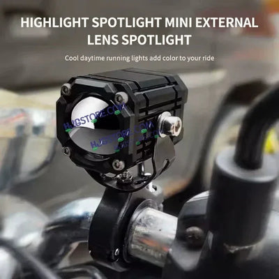 HJG CO-2 30W plus 30W Mini Drive V4 Version 4 60W (30 * 2) Future 1 LED Mini Drive Light Red Devil Eye Light Co2 Multiple Connecting Red Yellow White Color With Wiring Harness Kit - Biker.Store - www.biker.store