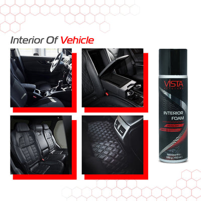 Vista Interior Foam 450 ml | Car Interior Cleaner - Biker.Store - www.biker.store