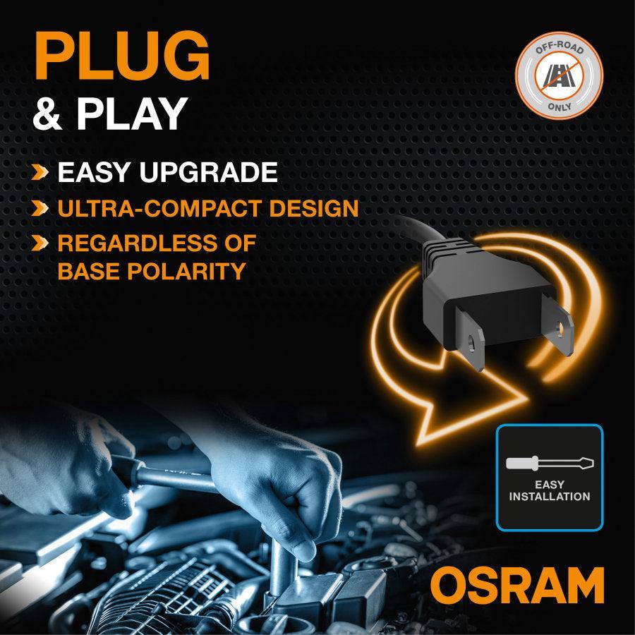 OSRAM HB3/HB4 9005/9006 LED Headlight Bulb, 50W, Pair - Biker.Store - www.biker.store