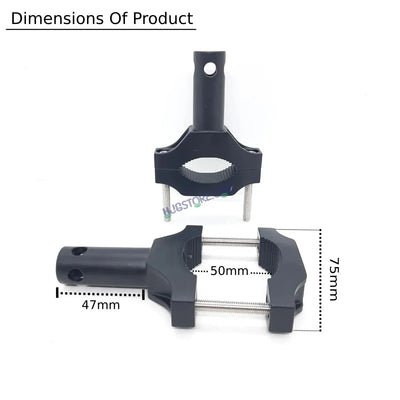 HJG Aluminum Clamp For Mounting Fog Lights Universal ( Pack Of 1 Set, 2pc) - Biker.Store - www.biker.store