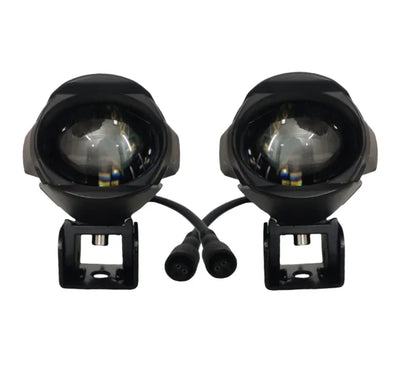 HJG Original Single LED Projector Spotlight 80W Foglight 2Pcs LED Motorcycle Fog Light Driving Spot Lamp Yellow/White (8V-80V,80 Watt) - Biker.Store - www.biker.store