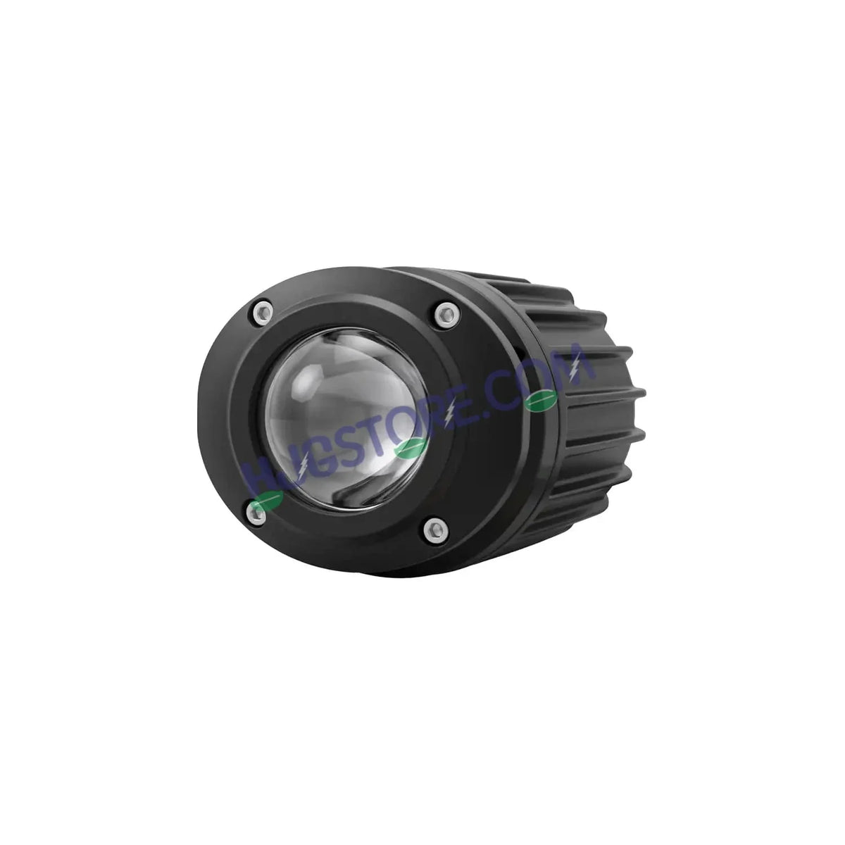 HJG Poki Foglights Mini Oval Projector LED Fog Lights | 40W 12,000LM Super Bright Dual Shot | Cool White & Yellow with Red DRL & Flash Mode | Universal Fit for Bike, Motorcycle, Car, Thar & Jeep (Pack of 2) - Biker.Store - www.biker.store