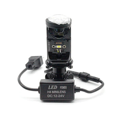 Y6 LED Headlight Bulb Projector 20000 LM H4 Car Headlights 2PCS Y6 LED H4 Headlamp Tricolor Lens Fisheye Lamp Far And Near Integrated Mini HD Super Bright Headlight Bulb Light - Biker.Store - www.biker.store