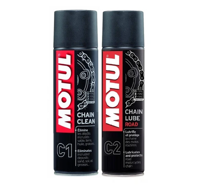 Motul C1 C2 Chain Maintenance Kit (400 ml +400 ml) - Biker.Store - www.biker.store