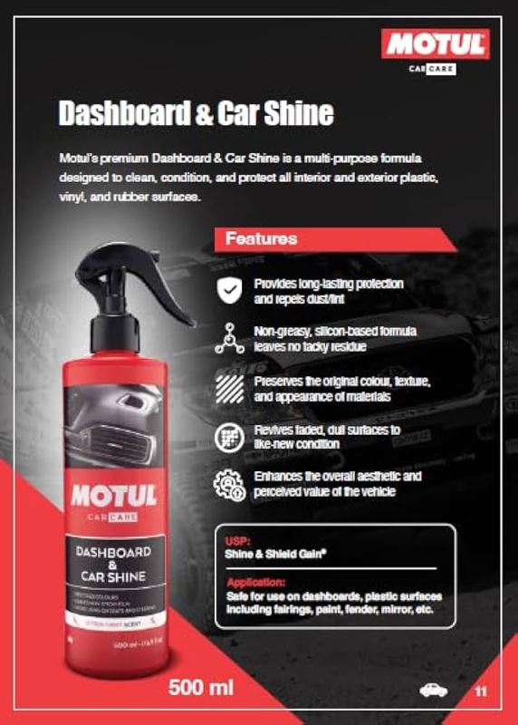Motul Dashboard & Car Shine 500 ML - Biker.Store - www.biker.store