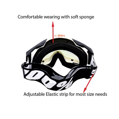 100% Goggle Black Color for Bike - Biker.Store - www.biker.store