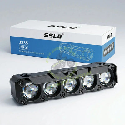 SSLG 5 Lens JS35 PRO 60W FOG LIGHT| Dual Colour Mode White/Yellow with Flashing Mode| Red Devil Eye Mode (Pack of 1) SSLG JS35 PRO Foglight - Biker.Store - www.biker.store