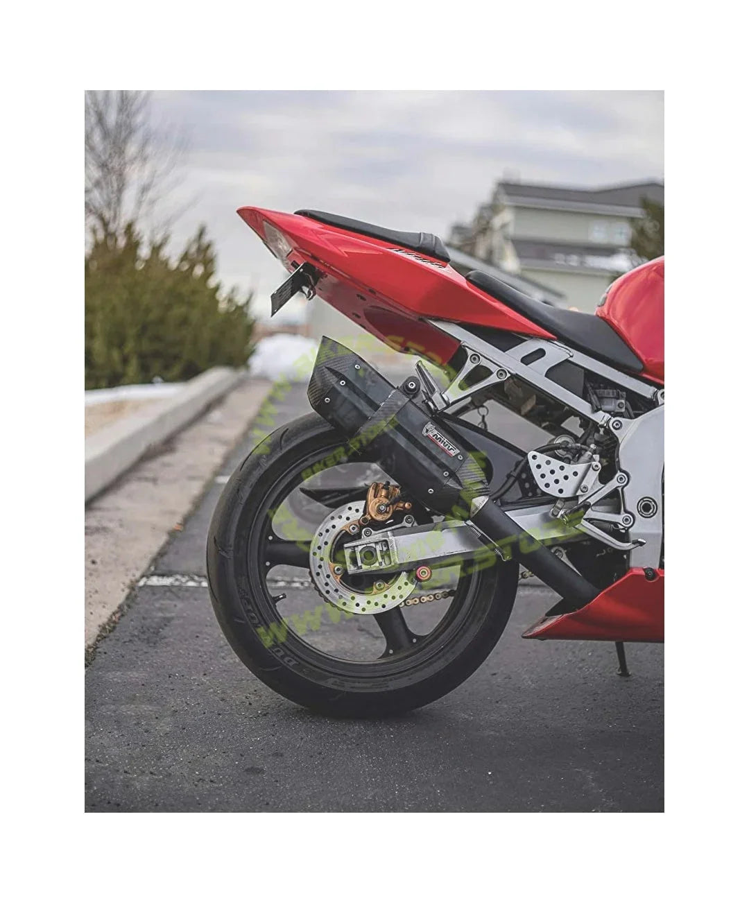 Mivv Motorcycle Universal Racing Exhaust For Yamaha R15v3 v2 v1 MT-15 Bajaj KTM Kawasaki Z900 Z800 Ninja (Black) - Biker.Store - www.biker.store