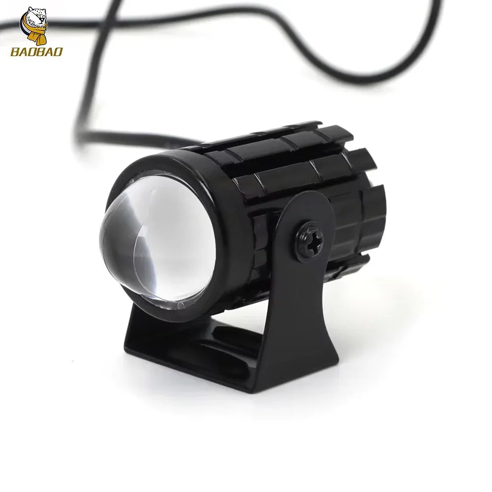 BAOBAO BB1284 LED Spotlight Lens Dual Color Fog Light For Motorcycle - Biker.Store - www.biker.store