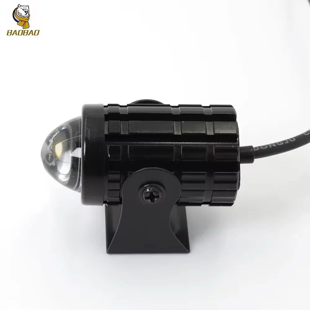 BAOBAO BB1284 LED Spotlight Lens Dual Color Fog Light For Motorcycle - Biker.Store - www.biker.store