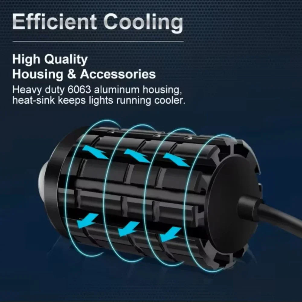 BAOBAO BB1284 LED Spotlight Lens Dual Color Fog Light For Motorcycle - Biker.Store - www.biker.store