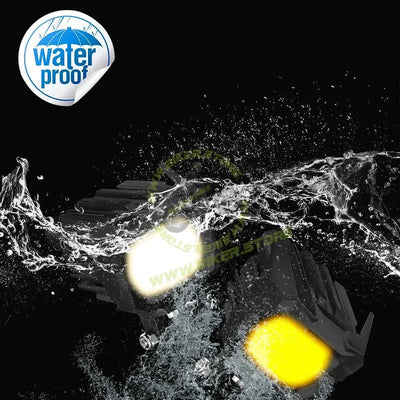 Moto Genius TK-100 WITH HARNESS 70W piece Dual Beam LED Auxiliary Fog Light for Motorcycles & Cars | White & Yellow Light | Universal Fit | Waterproof | High Brightness - Biker.Store - www.biker.store