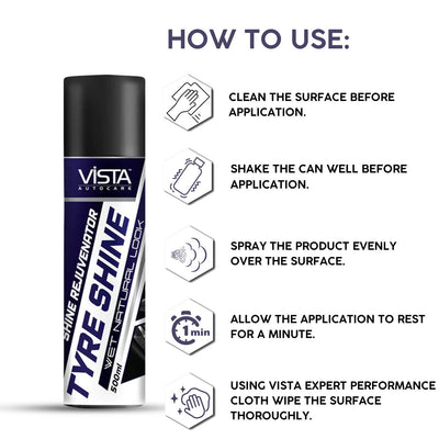 Vista Tyre Shine 500 ml - Biker.Store - www.biker.store