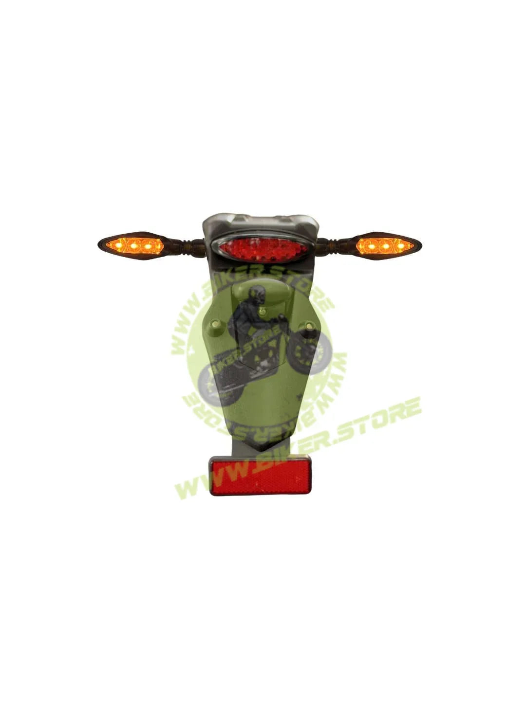 Short Tail Tidy for Hero Xpulse 200 4V | [ABS/with Tail Light] | Minimalist Fender Eliminator (Plug & Play) - [Black/ABS Finish] - Biker.Store - www.biker.store
