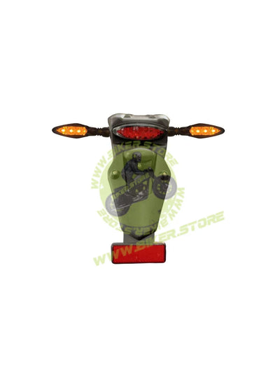 Short Tail Tidy for Hero Xpulse 200 4V | [ABS/with Tail Light] | Minimalist Fender Eliminator (Plug & Play) - [Black/ABS Finish] - Biker.Store - www.biker.store