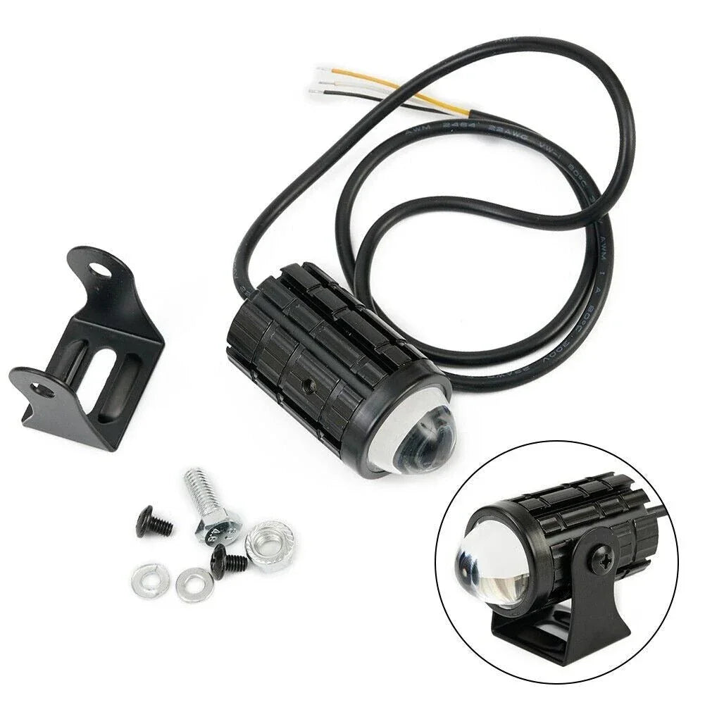 Spotlight Foglight 1Pcs LED Motorcycle Fog Light Driving Spot Lamp Yellow/White (8V-80V,30 Watt) - Biker.Store - www.biker.store