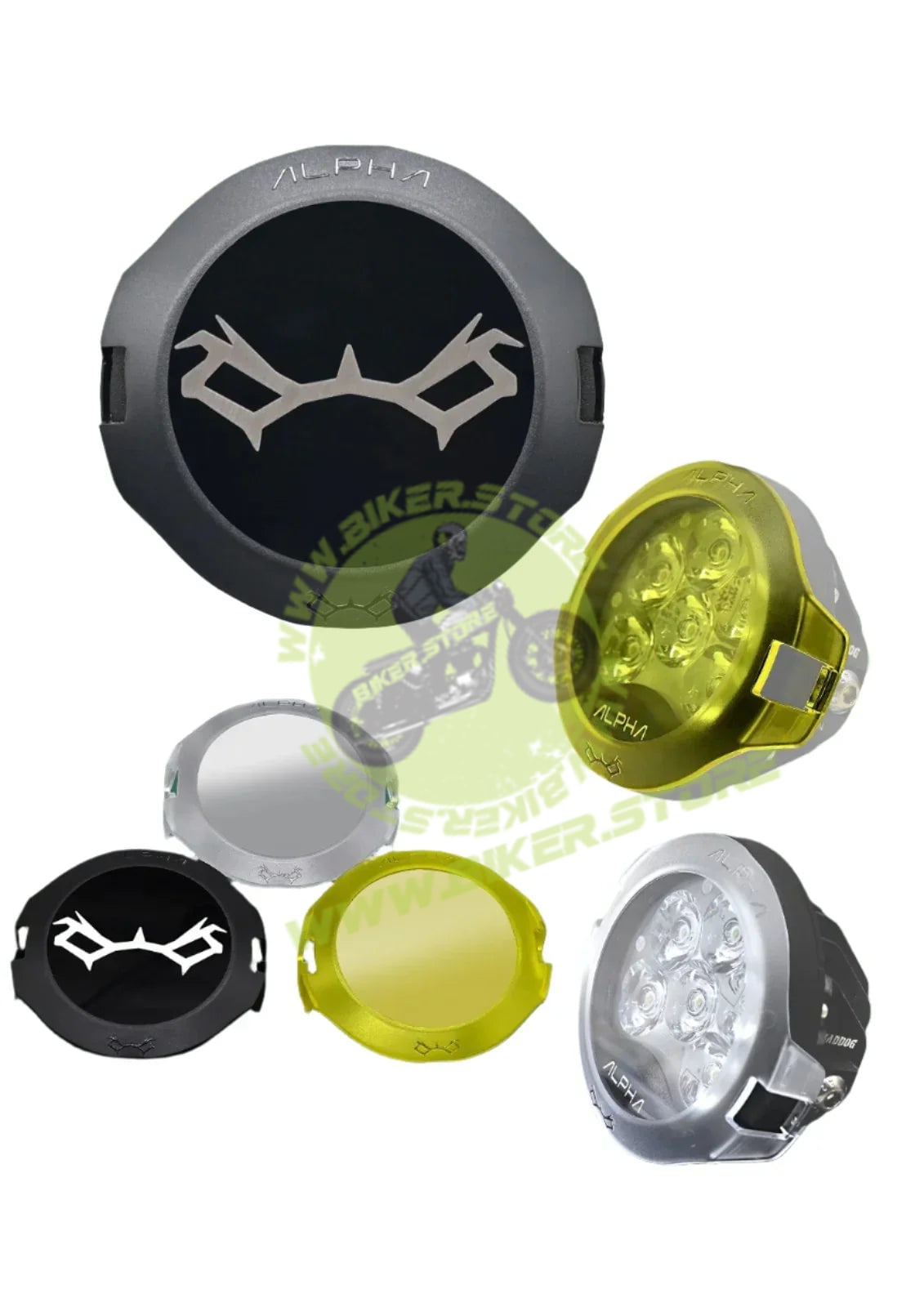 Maddog Alpha Auxiliary Light Filters - Biker.Store - www.biker.store