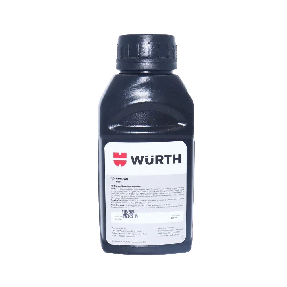 Wurth Brake Fluid Dot 4 (500ml) - Biker.Store - www.biker.store