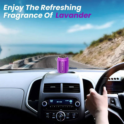 BLACK ODOR BO-8 Lavender Big Size Car Air Freshener – Long-Lasting Natural Oil-Based Fragrance for Car, Home & Office - Biker.Store - www.biker.store