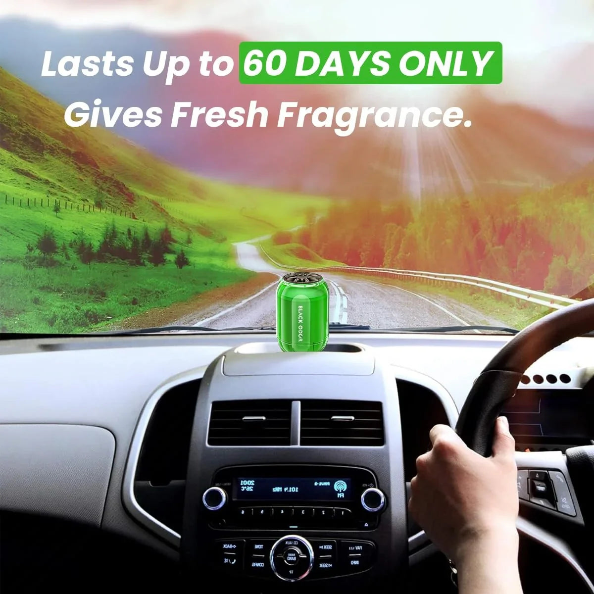 BLACK ODOR BO-8 Jasmine Big Size Car Air Freshener – Long-Lasting Natural Oil-Based Fragrance for Car, Home & Office - Biker.Store - www.biker.store