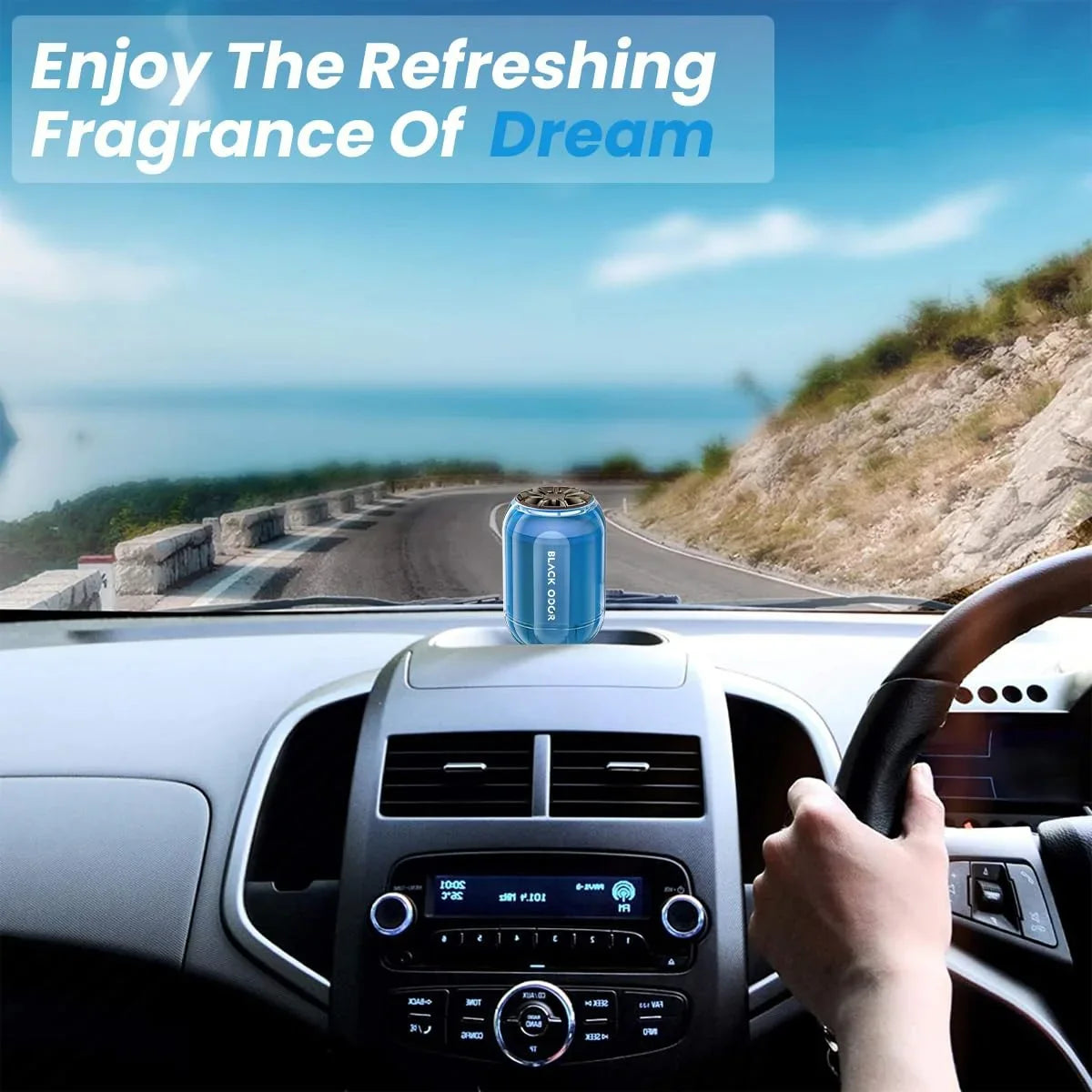 BLACK ODOR BO-8 Dream Big Size Car Air Freshener – Long-Lasting Natural Oil-Based Fragrance for Car, Home & Office - Biker.Store - www.biker.store