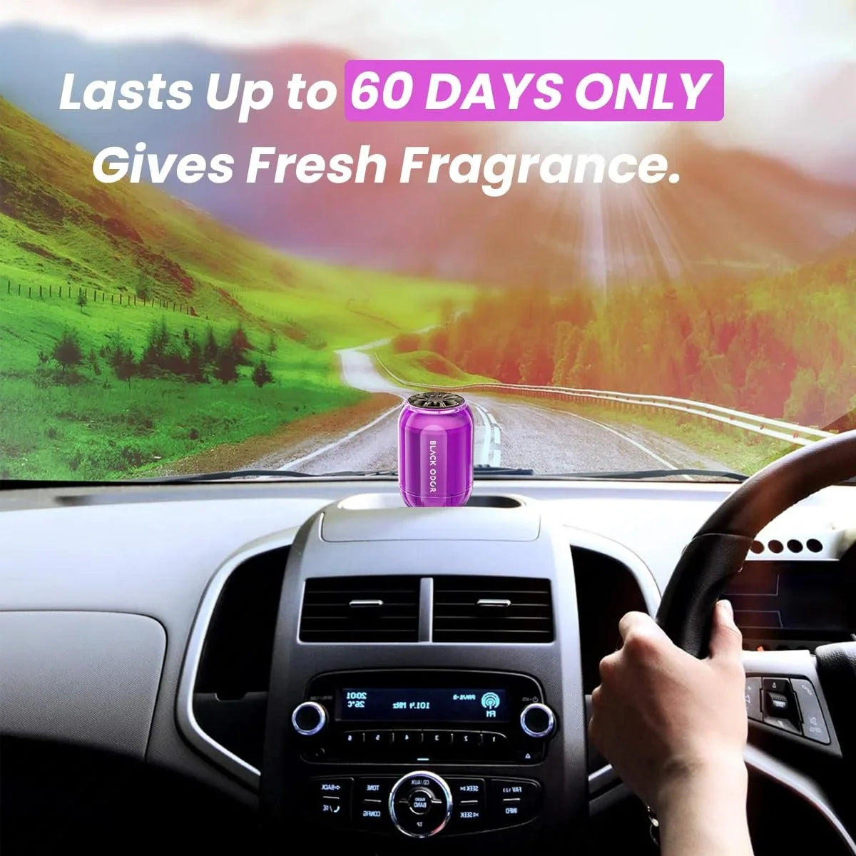 BLACK ODOR BO-8 White Musk Big Size Car Air Freshener – Long-Lasting Natural Oil-Based Fragrance for Car, Home & Office - Biker.Store - www.biker.store